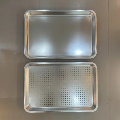 60*40cm stainless steel tray thick perforated pan for kitchen