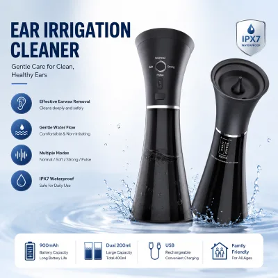Rechargeable Ear Hygiene Washer Smart Temperature Ear Cleaning Irrigation Equipment