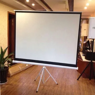 100" 120" 150" 60 72 84 120 100 150 Inch HD Portable Projection Screen Tripod Projector Screen