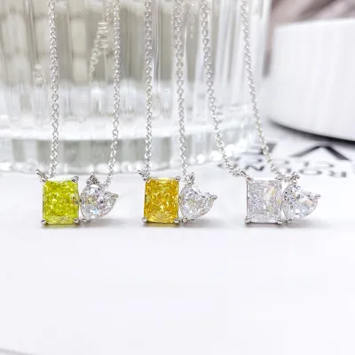 P2043 Pendant Jewelry Manufacturer Hot Selling Ladies Stunning Jewelry Custom 925 Silver Pendant with Ice Cut Zircon
