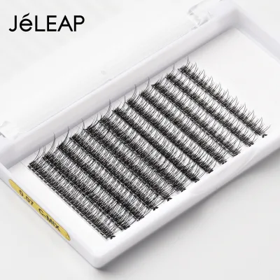 Custom Label Soft Light Fish Tail Eyelash Diy Segment Individual Lash Cluster Extensions Mink Cluster Lashes