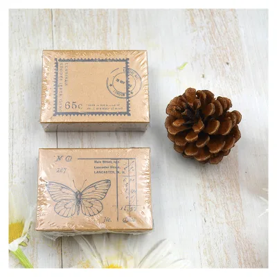 Factory Customized Retro Style Office Stamps Decorated Wooden Seals