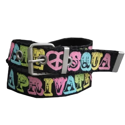 Women Printed Fabric Webbing Belt Fashion Graffiti Pattern Canvas Waist Belts for Dresses Jeans Ladies Custom Logo Wholesale OEM
