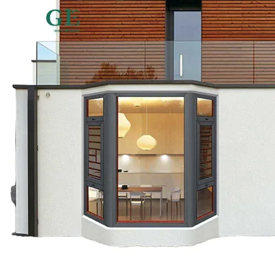 Modern Design Awning Windows for Philippine Climate Swing Style with Aluminum Alloy Frame Stainless Steel Louver Curtain Netting