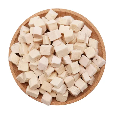 Natural Freeze Dried Chicken Cube for Cats Natural Raw 100% Pure Meat No Additives OEM Factory Treats