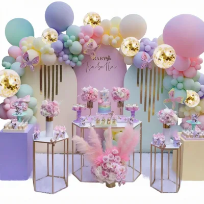 10pcs 36-Inch Glossy Macaroon Pastel Latex Balloons Yellow Green Pink Purple Blue Halloween Mother's Day Christmas Party