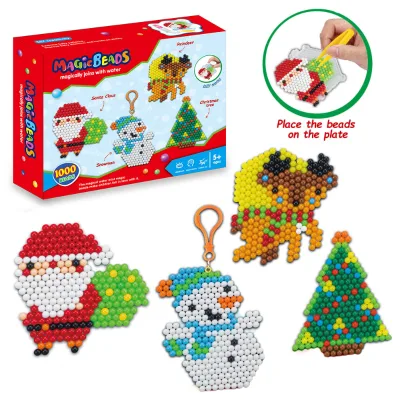 Christmas Theme Pendant Craft Kit Diy Beads Toy for Kids