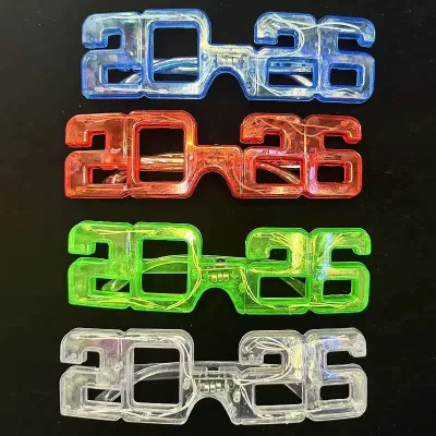 LED Light up Flashing Eyeglasses for Graduation Christmas Parties Adult Use Battery Powered Glowing