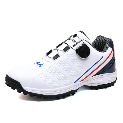 Custom Golf Shoes Rubber Outsole Waterproof Leather Professional Training Shoes Anti-skid Fashion Golf Shoes