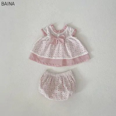 2025 Summer Two-Piece Sweet Cotton Satin Suit Solid Pattern Anti-Static Double-Layer Tops Pants A-Line Silhouette Natural