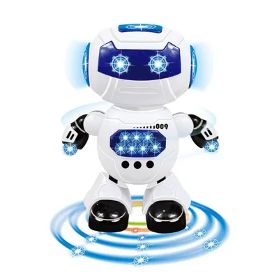 Intelligent B.O Dancing Robot Toy for Kids Educational Programming Light and Music Made of Durable Plastic