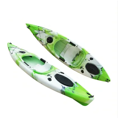 Newly 10ft Lake Sea Angler Fishing Kayak Sit Inside Rowing Boats With Accessories
