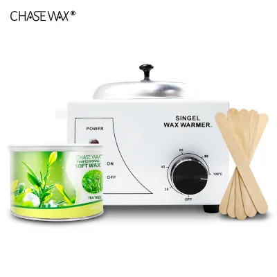Private Label 400g Tea Tree Depilatory Wax Soft Wax Hair Removal Wax for Men and Woman