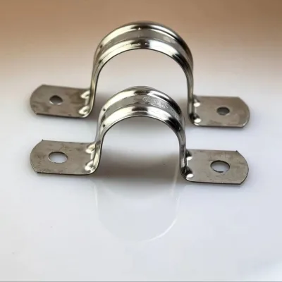 RK Brand 3-Year Warranty Healthcare Use Metric Zinc Steel U-shaped Double-hole Double Pipe Clamps