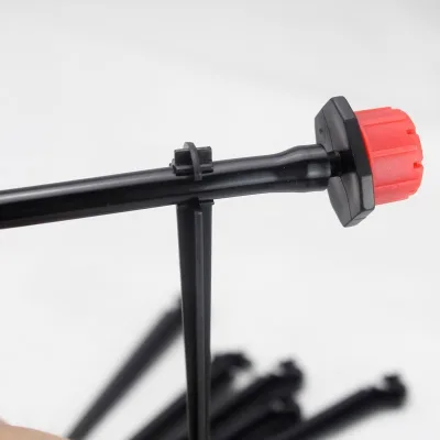 DaringFish Plastic 4/7mm Hose Bracket C Shape Fixed Stems Holder Garden Lawn Irrigation Pipe Inserting Ground Stand Support