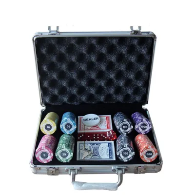 Wholesale Poker Chips Gift Box 200/300/500pcs Poker Chips Set Texas Hold'Em Frosted Ceramic Poker Chips