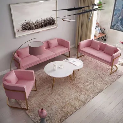 Modern Nail Salon Equipment Furniture Barber Shop Waiting Chairs / Metal Salon Waiting Chairs