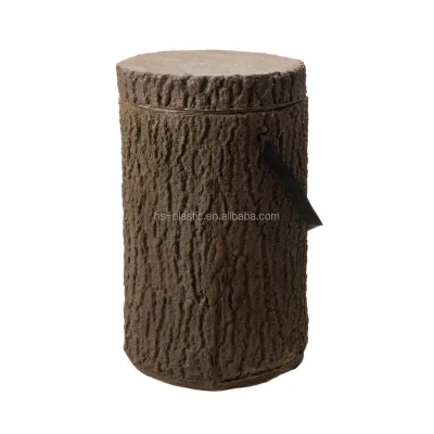 Plastic Promotion Insulated Wine Tree Stump Barrel Cooler Box