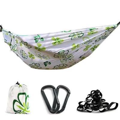 Customization Full Printing Lightweight Nylon Ripstop Camping Picnic Hammock for Park Garden Sleeping