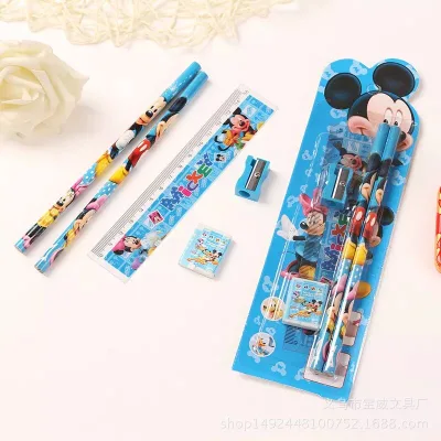 Wood Slat Painting Drawing Kids Art Set Gift Cover Custom Logo Art Coloring Set Pencil School Kids Set Stationary