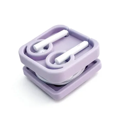 Portable Data Line Organizer Cable Protector Silicone Earphone Cord Winder Silicone Block Shape Colorful Cable Holder