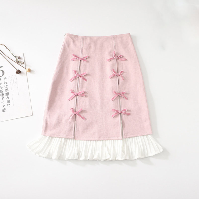 Guangzhou Auyan Women Pink Girl Lace Short Skirt