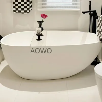 Artificial stone bathtub Hot Tub  Freestanding Bathtub Single Bathtub
