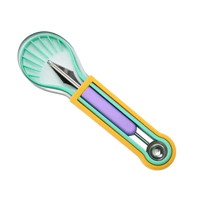 Hot Selling Three-in-One Stainless Steel Fruit & Vegetable Carving Tools for Presentation and Serving Fruits & Veggies
