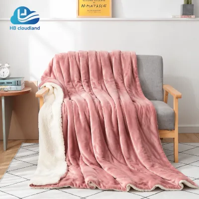 Cloudland OEKO-TEX Certified BSCI Audited Ultra Soft Warm Cozy Lightweight Premium Home Solid Color Flannel Blanket