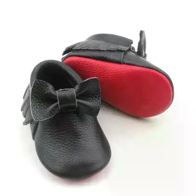 BIYATE Prewalker Breathable Soft Sole Red Bottom Top Soft Moccasins Footwear Shoes New Born Baby Shoe