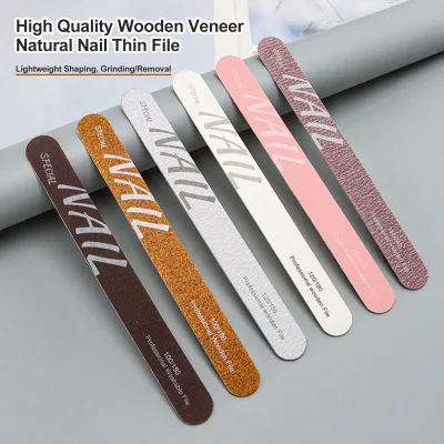 Wooden File, Ultra-thin Genuine Nail File, Polishing File, Natural Nail Shaping File, Scrubbing File,