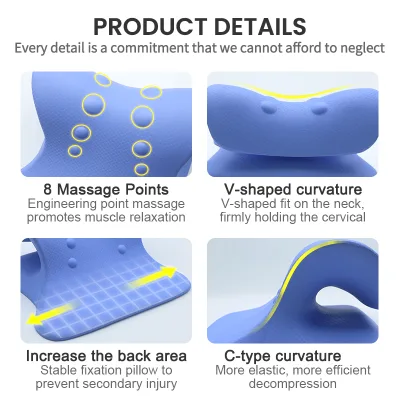 Post Workout Neck Stretcher for Muscle Relief Sports Cervical Traction Pillow Athlete Recovery Massager Aiwecare PU Material