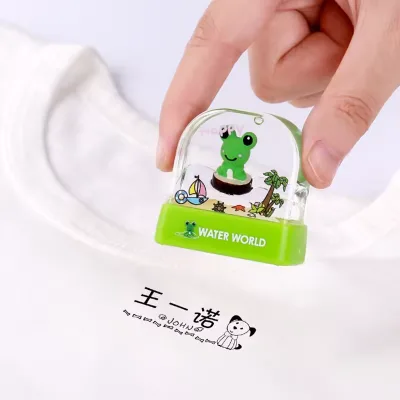 Customizable Water World Children Pet Stamps Fabric Stamp Toy Cartoon Kids Toy Cloth Stamp