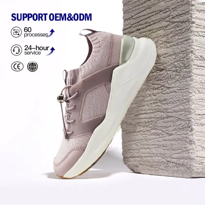 Top Quality Custom Brand Design Luxury Mesh Cloth Upper Thick Sole Elevating Sneakers Classic Casual Walking Shoes