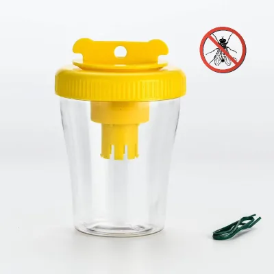 Durable Solid Plastic Hanging Fly Bottle Trap for Garden Farm Pest Control Wholesale Accessory for Flies