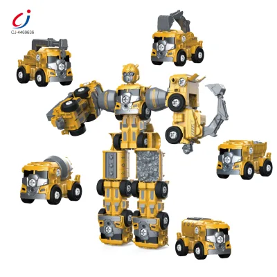 Chengji New Robot Car Deformation Car Children to 5in1 Robot Diy Engineer Kids Assembly Car Robot Toy Kit