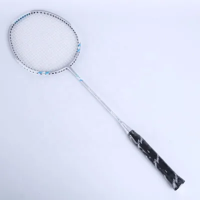 High Quality Professional Carbon Aluminum 28 lbs Tension Badminton Racket wiht String