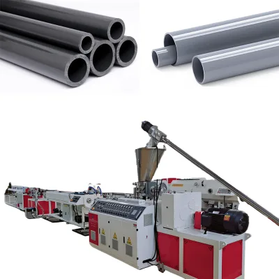 High Quality Energy Saving PVC UPVC OPVC Pipe Making Machines Co-rotating Twin Screw Extruder Motor Pump for 16-63mm PVC Pipe