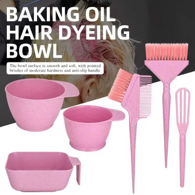 Private Label Hair Color Bowl Set Hair Dyeing Comb Bowl with Handle Small-sized Hair Treatment and Coloring
