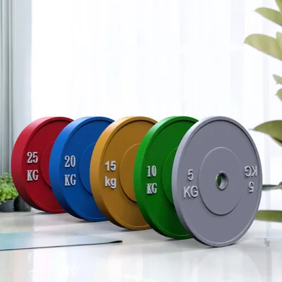 WENDY Colorful Rubber Bumper Weight Plates Barbell Plates Crossfit Competition Home Commercial Gym Training