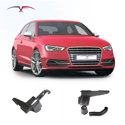 Suitable for AUDI A3 S3 1.8T 2.0T Automotive Parts Carbon Fiber Cold Intake System Kit Cold Intake Filtration System