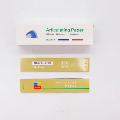 Dental Consumables Articulating Paper Thick Blue/Red Strips 144/Box