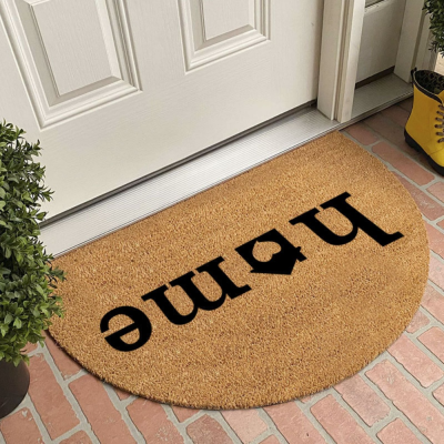 Floor Mat Semicircle Can Be Cut Into the Entrance Door Mat Scraping Mud Dust Anti-skid Foot Mat