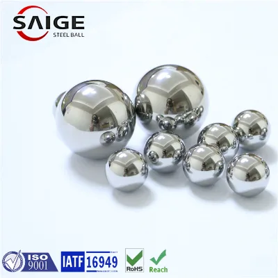 Round Metal Ball High Durability Sizes Customized 304 304L 316 316L G100 G200 10mm 12mm Stainless Steel Ball for Roller Bottles