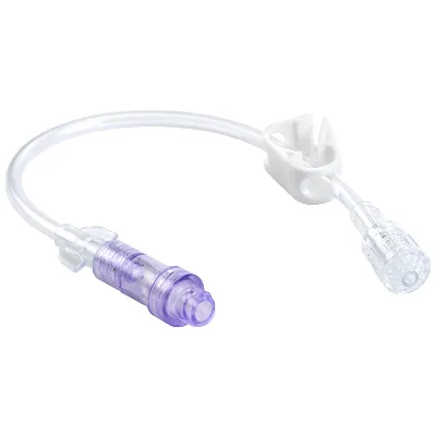 Iv Extension Tube Line with Injection Ports Needle Free Connector Iv Administration Extension Tube Sets