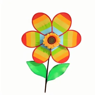 High Quality Plastic Color Children's Small Windmill Outdoor Handheld Decoration Garden Windmill Handicrafts Toys