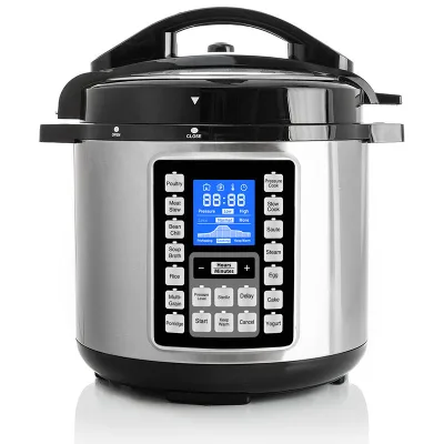 Electric Pressure Cooker 14-in-1 Multi Cooker One-Touch Programs for Rice Soup Meat Steam Yogurt Slow Cook Keep Warm Delay Start