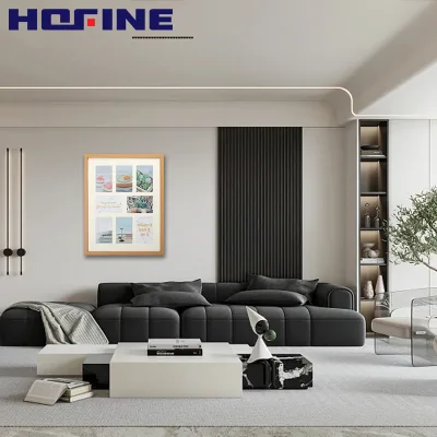 HOFINE Multi function MDF Multi hole 7 hole 4 * 6in wood grain color home decoration wall frame magnetic photo frame