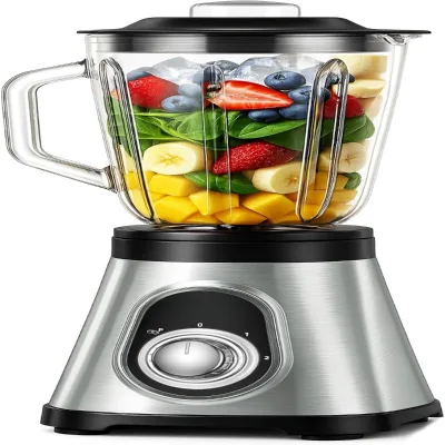 In Stock Bardefu Blender 8 in 1 9500W 4L Multifunction Stainless Steel Housing Food Processor Commercial Blender