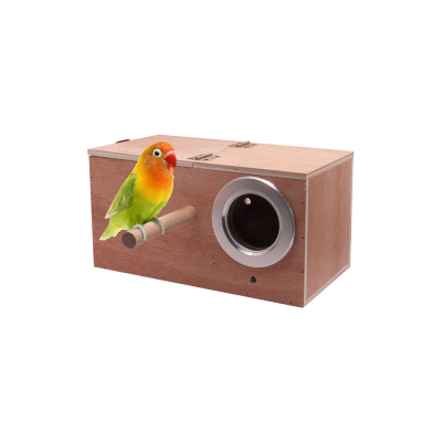 Wholesale Parrot Nest Breeding Canary Breeding Cage Aviary Nest Box for Birds House Wood Pet Bird Hatching Nest Box